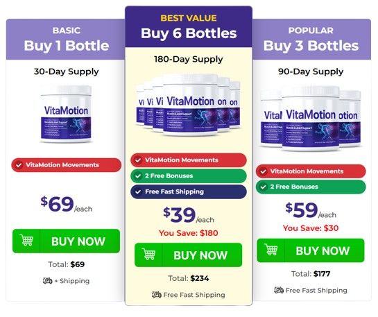 VitaMotion_Price