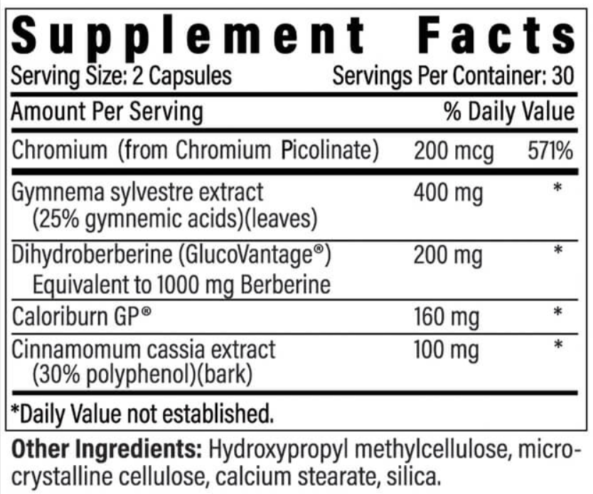 Advanced BioNutritionals GLP-1 Plus Ingredients