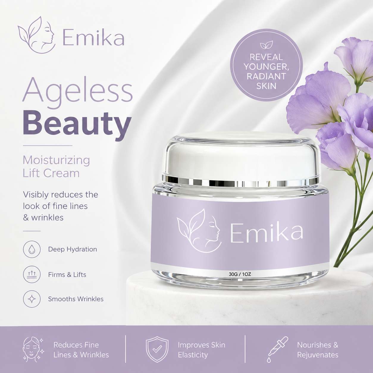 Emika Wrinkle Cream Ageless Beauty