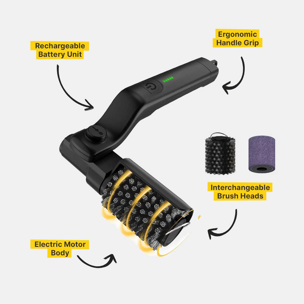 GrillSync Electric Brush Features