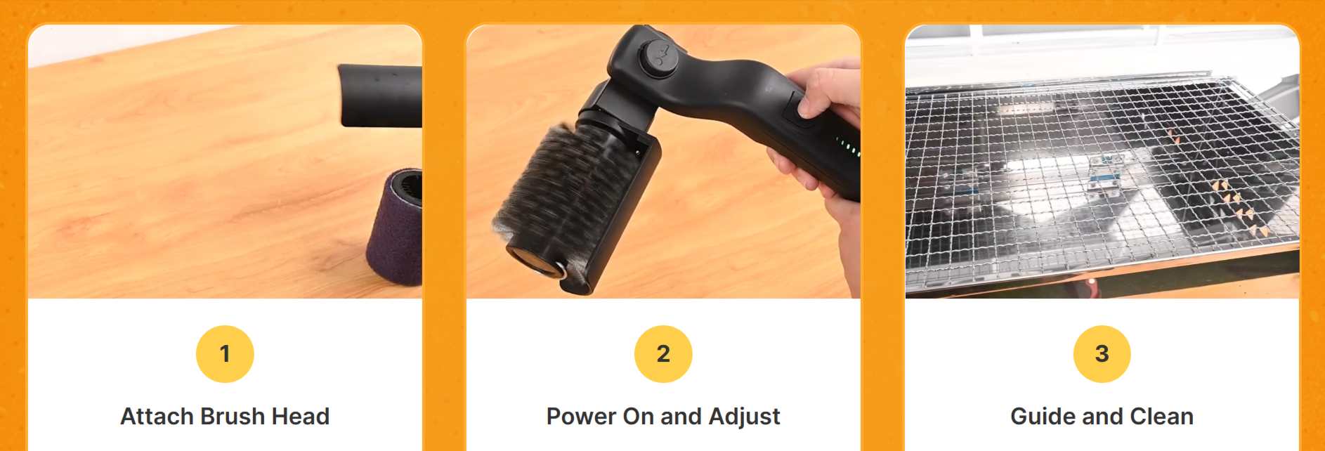 GrillSync Electric Brush How to Use