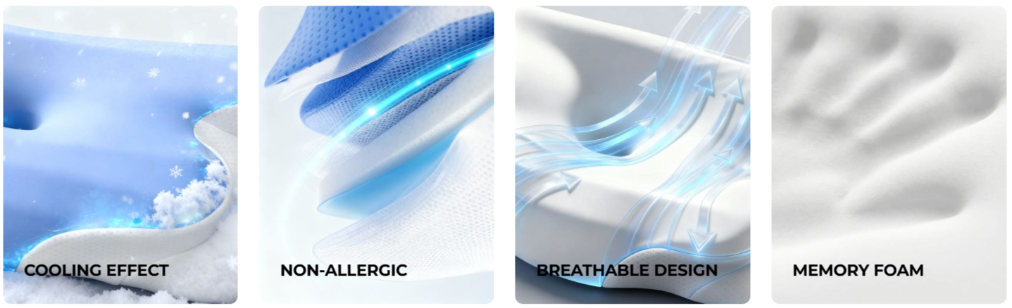 Melara Max Pillow Features