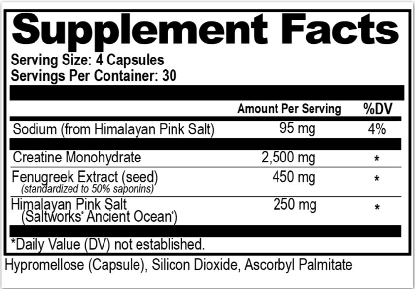 Natural Stacks Smart Creatine Ingredients