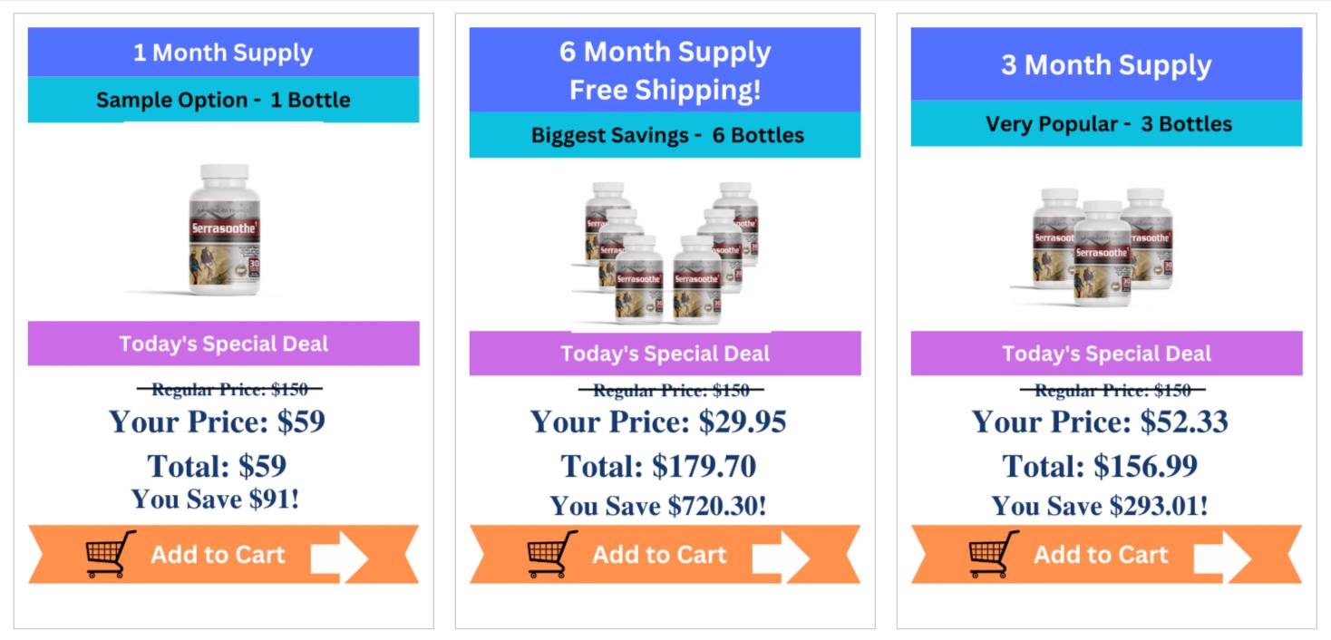 SerraSoothe Pricing