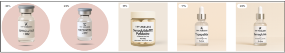 Try Ageless GLP-1 Medications