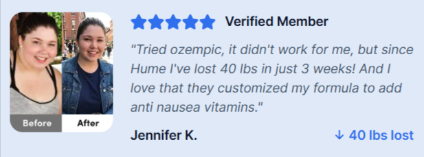 HumeCare+ GLP - 1 Customer Reviews